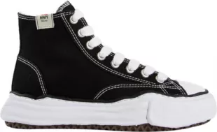 Black Melted Sole High Top Peterson Sneakers
