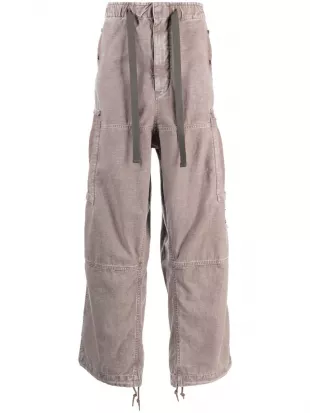 Taupe Grey Baggy Cargo Pants