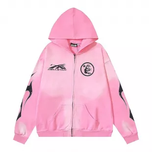 Hellstar ピンクジップアップパーカー hellstar zip up ^ | eBay