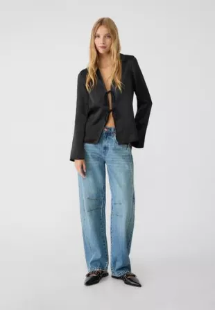 Satin Shirt with bows