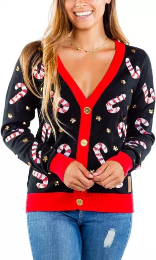 Classic Cute Cardigan Ugly Christmas Sweaters for Women with Fun Patterns and Animals