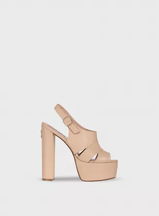 Leather Platform Sandals