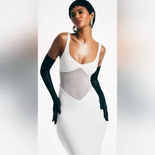 White Hourglass Dress