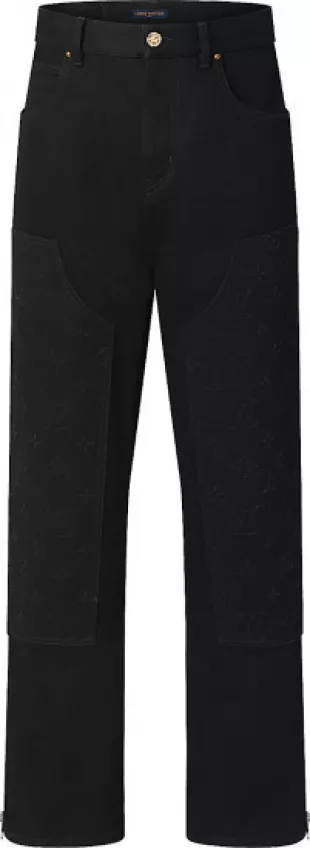 Louis Vuitton Monogram Detail Carpenter Denim Pants louis-vuitton-monogram-detail-carpenter-denim-pants