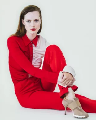 The Icon Sneaker Heel in Oyster
