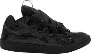 Black Patent Curb Sneakers