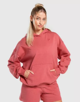 Rest Day Sweats Hoodie In Pink