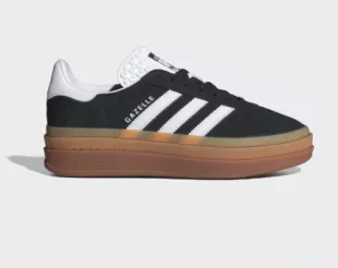 Adidas - Gazelle Bold Shoes In Black And White