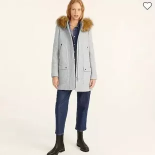 Chateau Parka In Italian Stadium Cloth Wool Gray