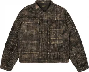 Black Tea Dyed Boro Denim Jacket