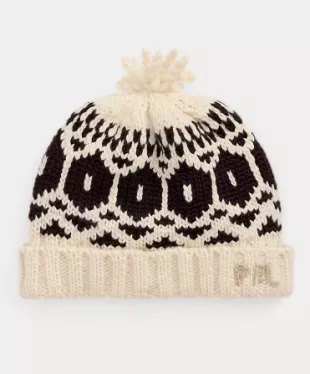 Polo Ralph Lauren - Wool Snowflake Pom-pom Beanie