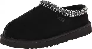 Black Suede Tasman Slippers