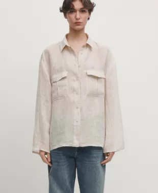 Linen Shirt With Pockets