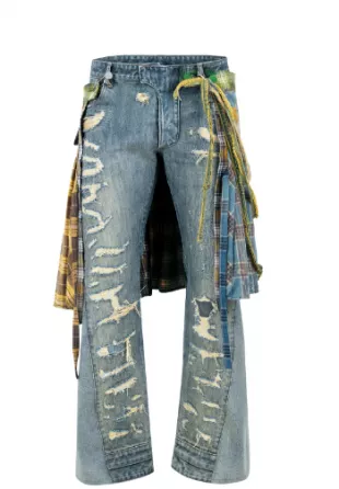 Kilted Flannel Denim