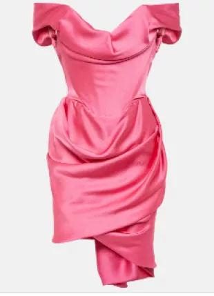 Nova Cora Crepe Satin Minidress