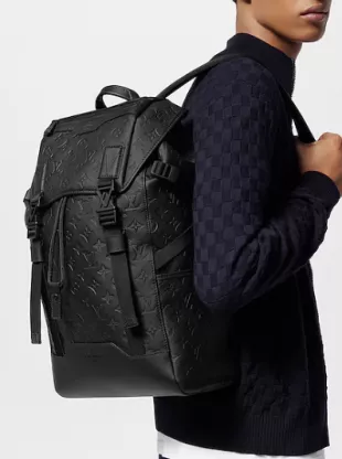 Monogram Macassar Vuitton Christopher Pm Lv Men Backpack LOUIS