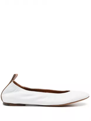 Leather Ballerina Shoes