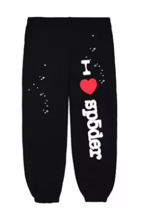 Spider Worldwide - Black 'I Heart Sp5der' Sweatpants