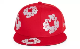 New Era Cotton Wreath 59/50 Cap Red