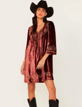 Beads Heavy Industries Velvet Dress
