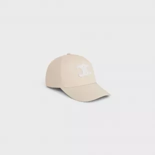 Triomphe Baseball Cap in Cotton Vanilla
