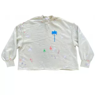 Yellow Palm Tree Sweatshirt