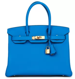 Birkin 30 Bleu Hydra Togo Gold Hardware