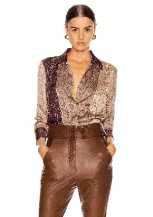 Yvonet Python-Print Blouse