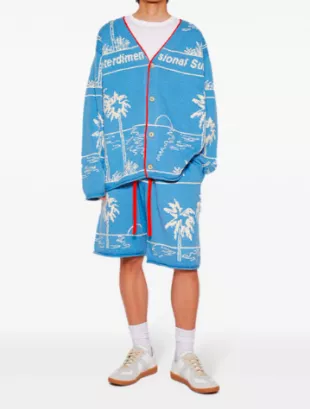 Nora Id Surf Cardigan Blue And White