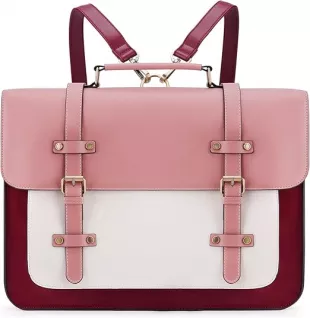 Sombre Vintage Briefcase In Pink