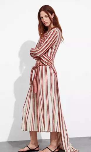 Striped Midi Dress