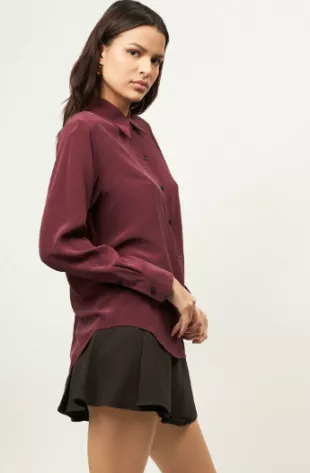 Essential Silk Button-Up Shirt