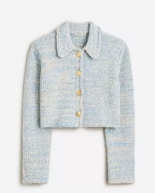 Textured Cropped Lady Jacket