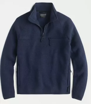 Pull J.CREW Polartec Mi-zip – Taille S Gris – Neuf Avec étiquettes – Homme