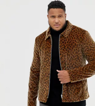 Zip Through Coach in leopard print