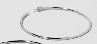 2 Thread Hoop Earrings