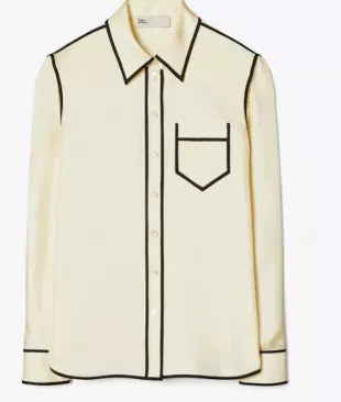 Silk Twill Brigitte Shirt