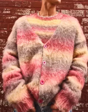Oversized Brushed Boxy Cardigan