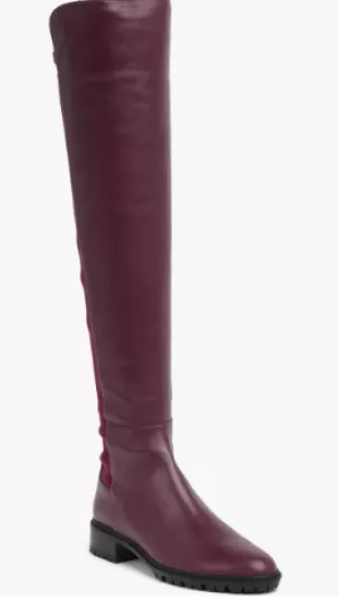 City Over-the-Knee Boot in Cranberry