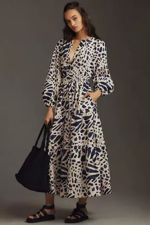balmain white and black dress Balmain Ivory White Black Fringe Knit Tweed Dress with Gold Buttons main image 1