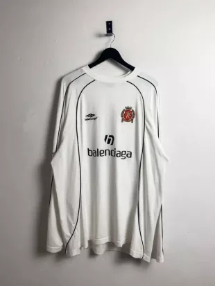 White Soccer Long Sleeve Jersey Tokyo