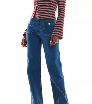 Pocket Front Straight Jeans