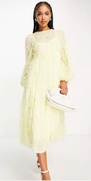 Tiered Midi Dress