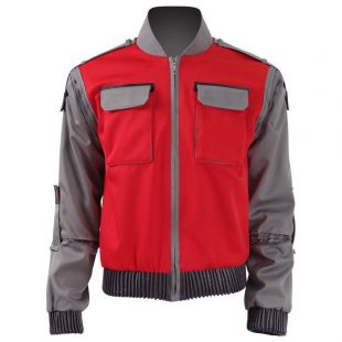 Back To Future Marty Mcfly Jacket Cosplay Costumes Adult Coat Halloween Outwear:  | eBay