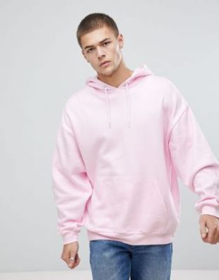 Asos Oversized Hoodie In Pink