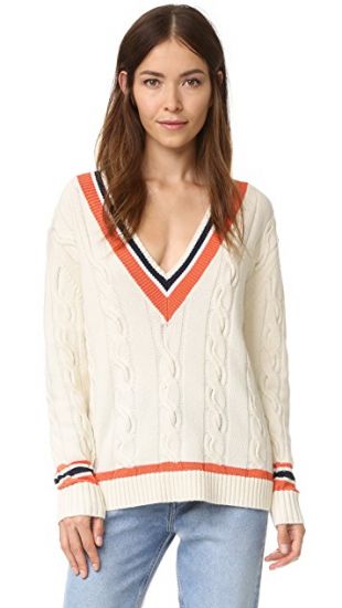 3.1 PHILLIP LIM - 3.1 Phillip Lim Collegiate V Neck Sweater | SHOPBOP