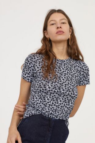 H&M - Top en jersey à motif