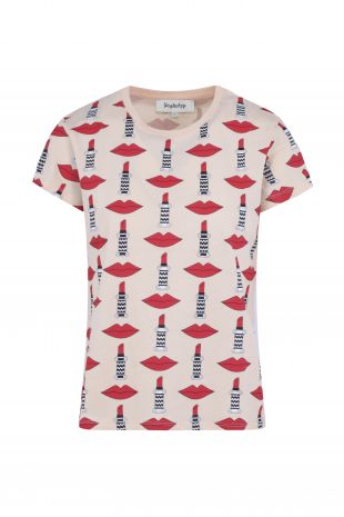 T SHIRT  rouge à lèvres
