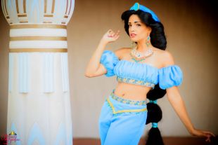 Qualité de l'écran personnalisé adulte de Couture Costume Version D princesse Jasmine
