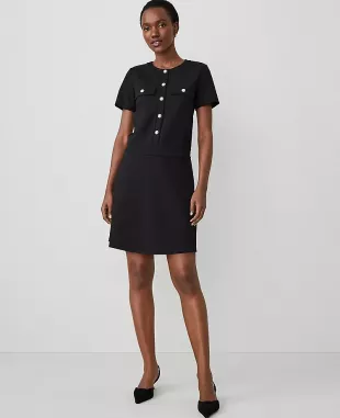 flare mini dress Blush Pink Strapless Fit-and-Flare Dress